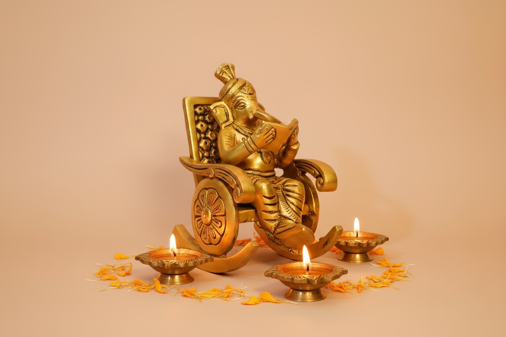 Brass Diyas - Photo 3
