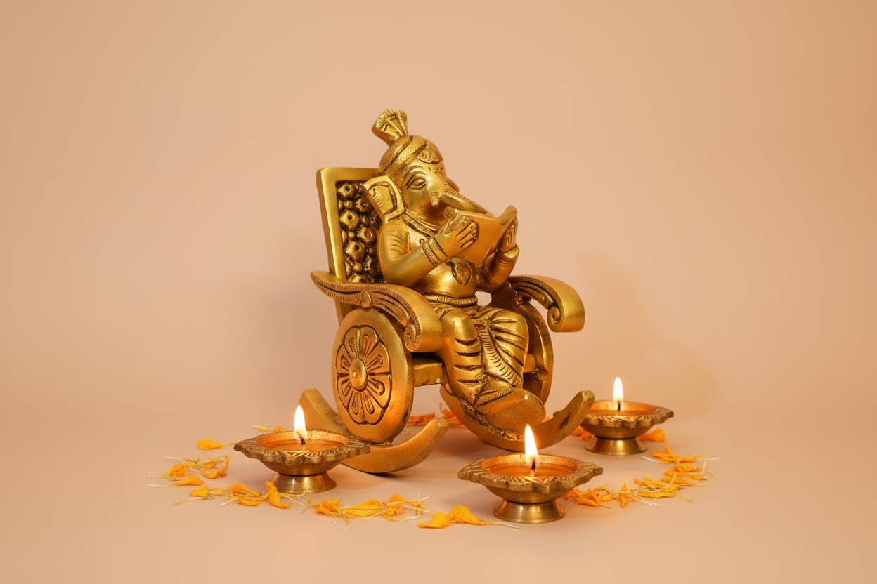 Brass Diyas - Photo 3