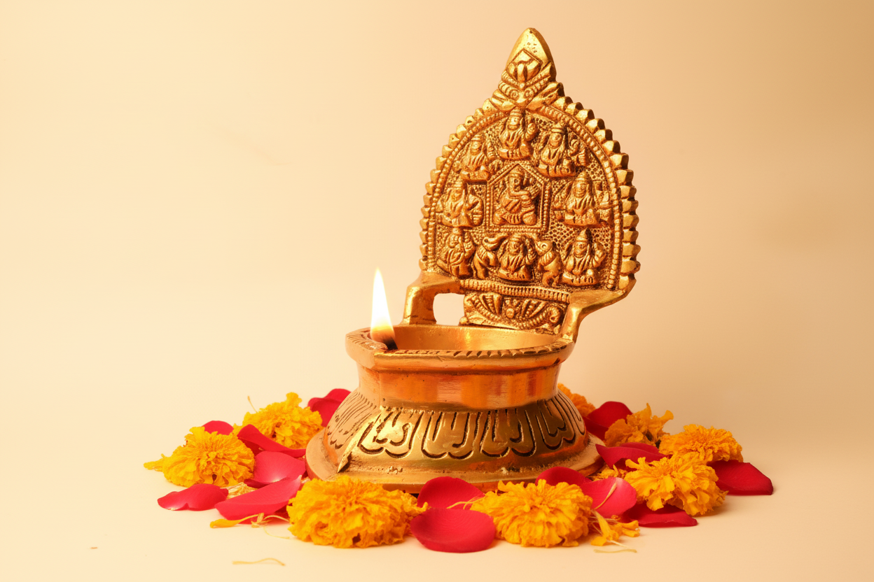 Enhanced Diya Version 3 with Flame